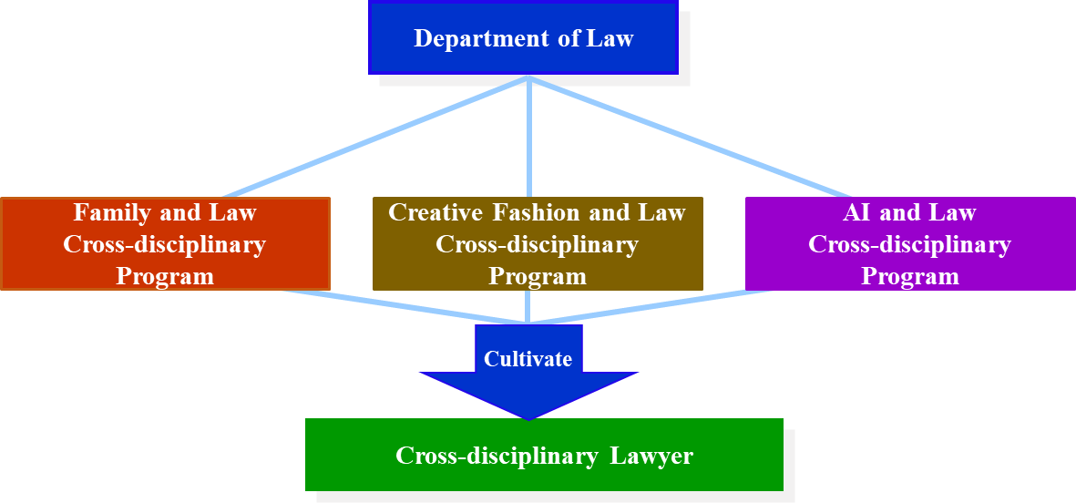 Department of Law Course Structure Diagram